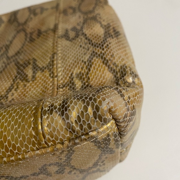Cache Shoulder bag faux Python Leather Snake Print - Picture 13 of 16